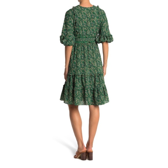 ★ NWT Max Studio V-Neck Empire Waist Dress - Green ★ - Picture 17 of 17